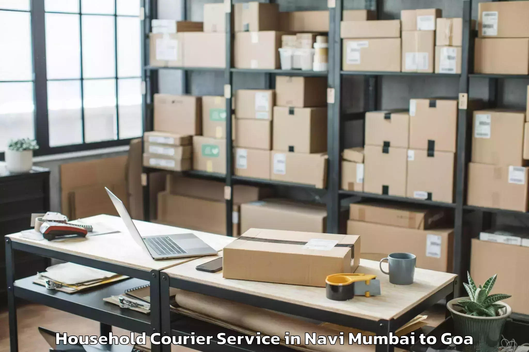 Reliable Navi Mumbai to Madgaon Household Courier